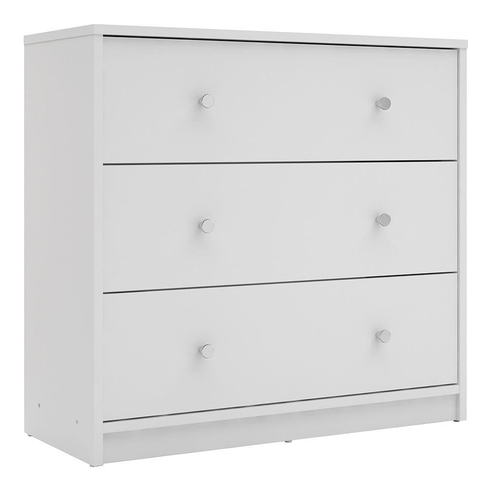 Fjord Chest of 3 Drawers in White
